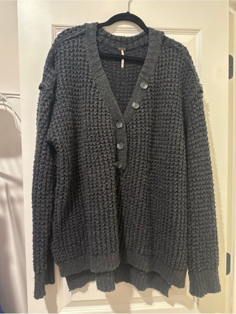 Chunky Knit Button Cardigan Sweater